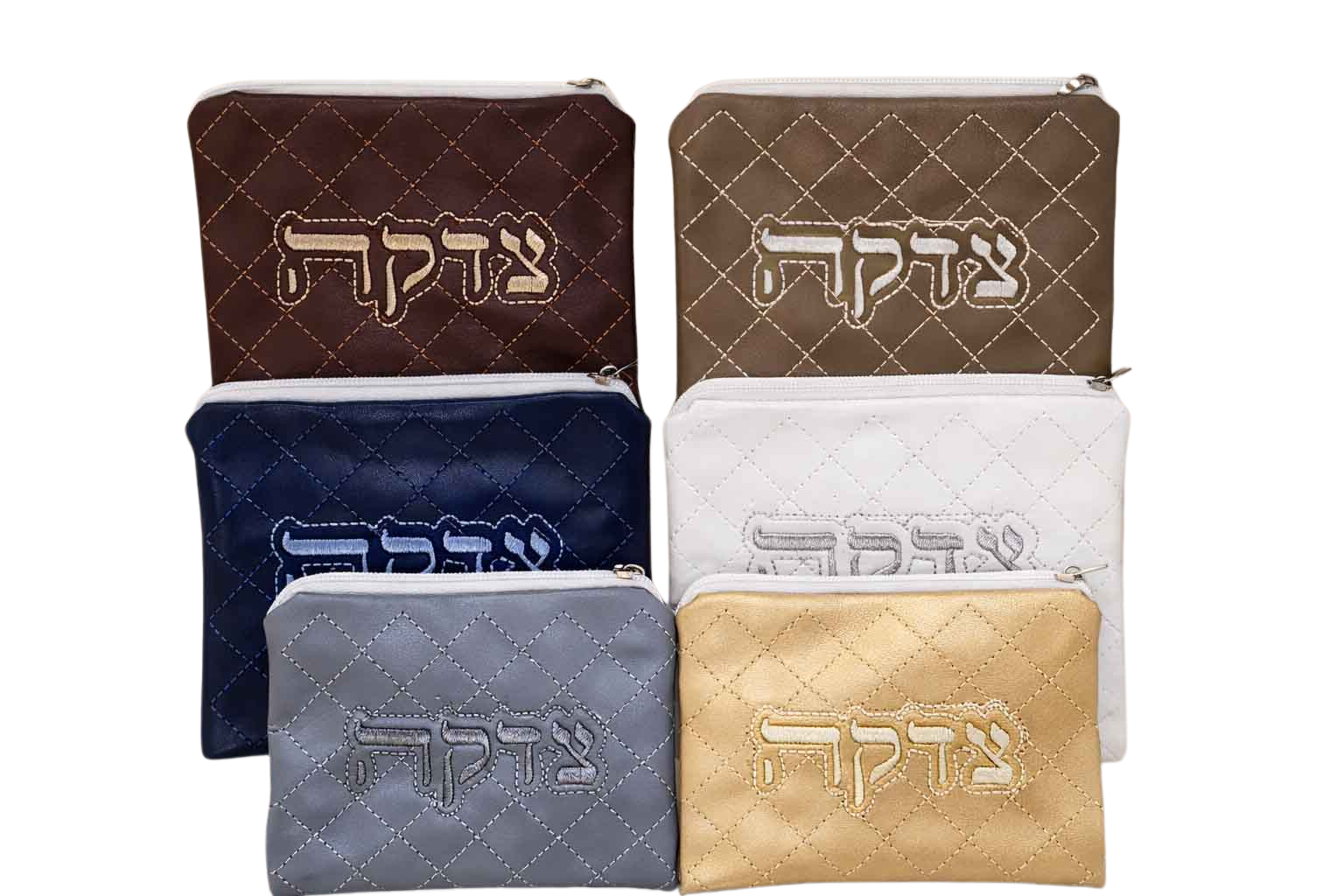 "Jerusalem" set, densely embroidered tallit (105*190 cm) + tallit cover + kippah - artist Yair Emmanuel