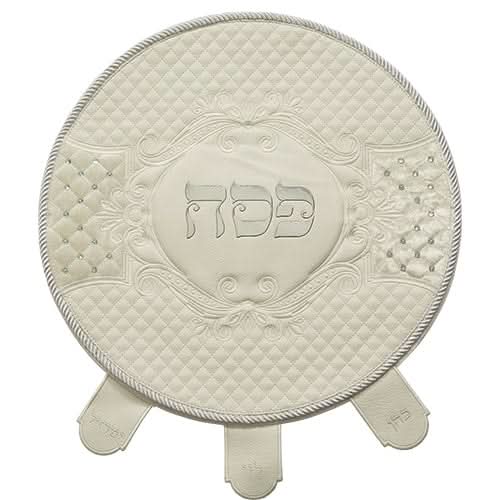 סט פסח מהודר דמוי עור 4 חלקים - כיסוי פסח, כיסוי אפיקומן, כרית הסבה, ומגבת. מחיר מבצע אתר מתנות ישראל