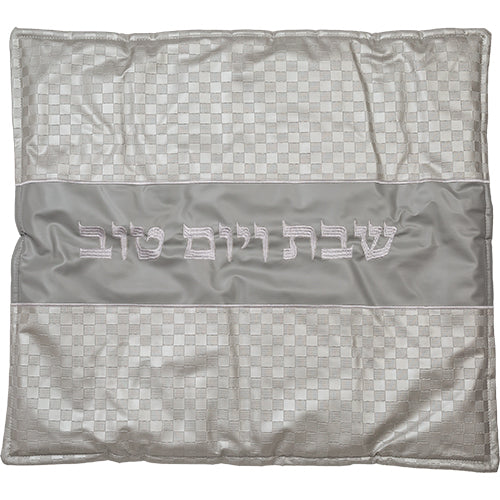 Cushion for the wedding (74*50 cm) made of leather with embossed letters "This little one will be great"