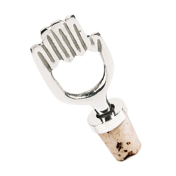 פקק לבקבוק יין - מתכת - חמסה פקק שעם פקק לבקבוק יין - מתכת בצורת חמסה לבקבוק יין - מעוצב ומיוצר ע"י אמן היודאיקה יאיר עמנואל. מחיר מבצע מתנות ישרא