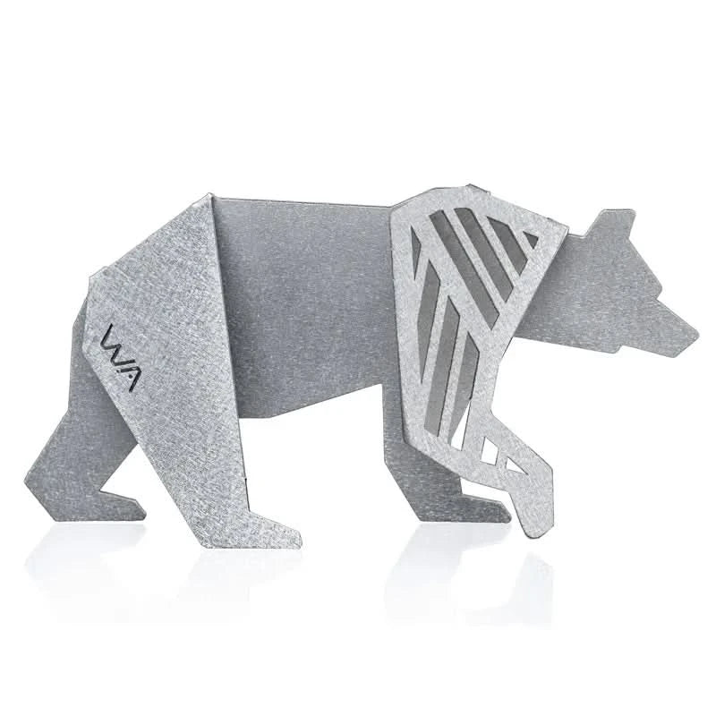 פסלון אוריגמי "אמא דובה" מאלומיניום (14*7*3 ס"מ) ע"י האמנית שלי אגרונין