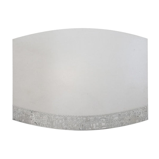 קרש חלה מגזרת "ירושלים" (2*28*37 ס"מ) פורצלן לבן, האמן יאיר עמנואל