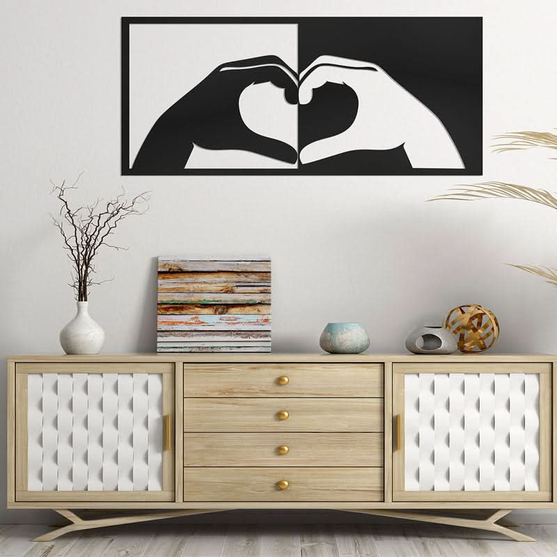 מתלה קיר “אהבה חוצה מגדרים" ממתכת (4 גדלים, ו-5 צבעי מתכת לבחירה)