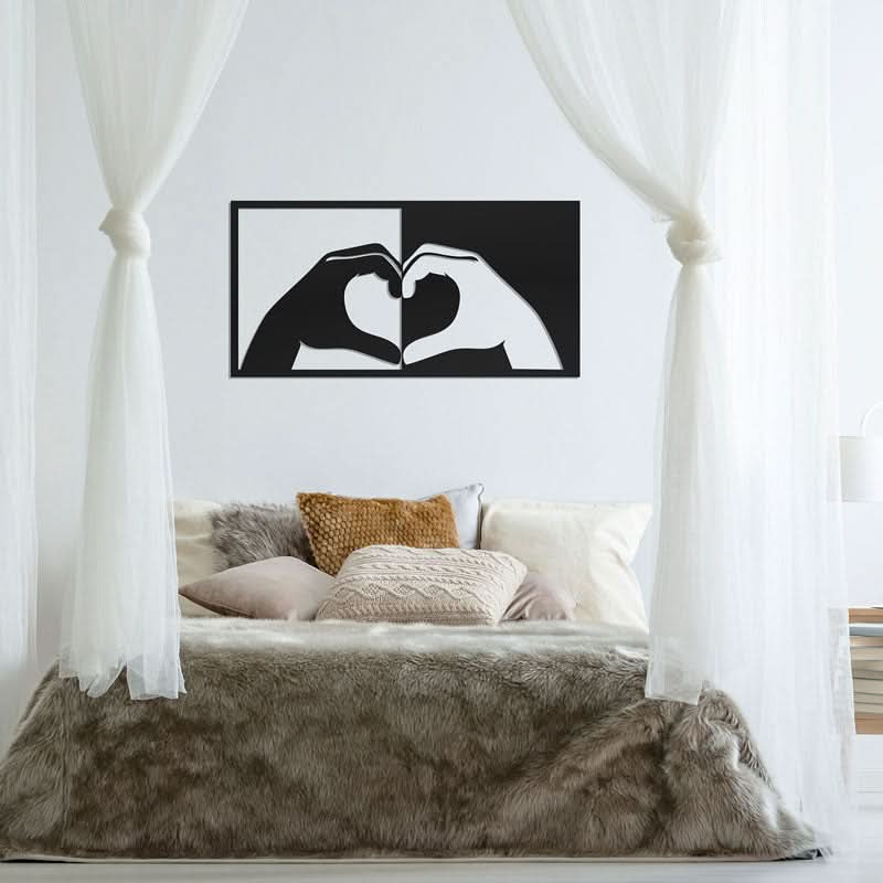 מתלה קיר “אהבה חוצה מגדרים" ממתכת (4 גדלים, ו-5 צבעי מתכת לבחירה)