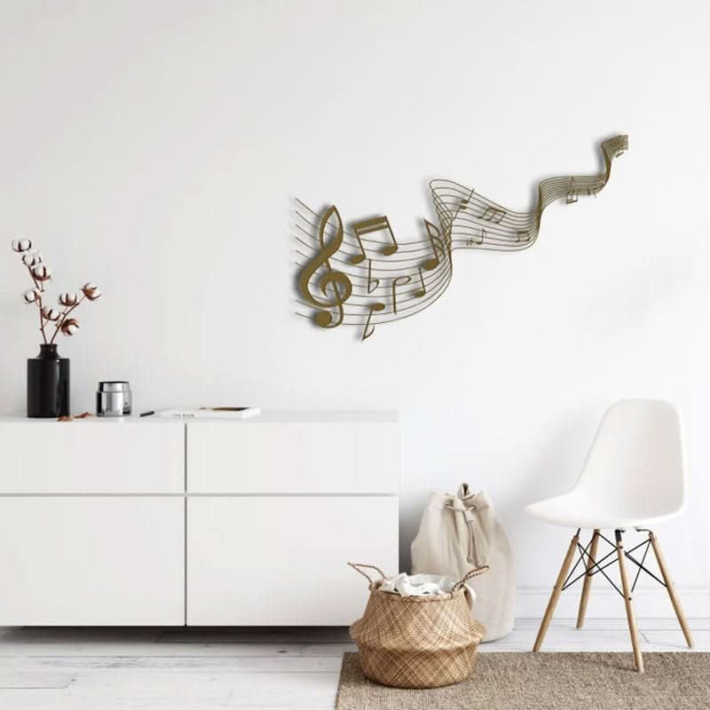 מתלה קיר “דרך המוזיקה" ממתכת (4 גדלים, ו-5 צבעי מתכת לבחירה)