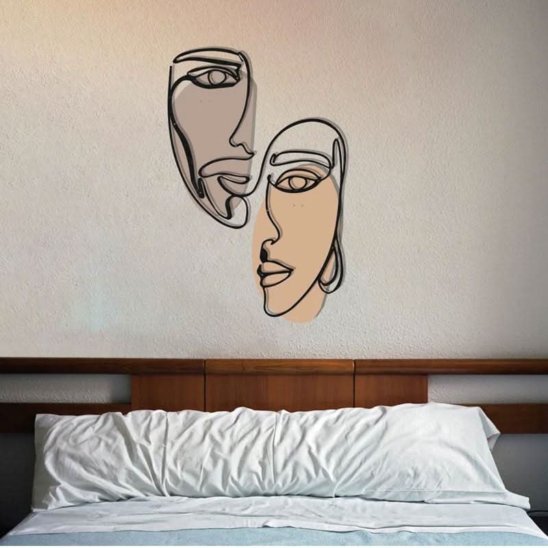 מתלה קיר “סנכרון" ממתכת (3 גדלים לבחירה) צבעוני