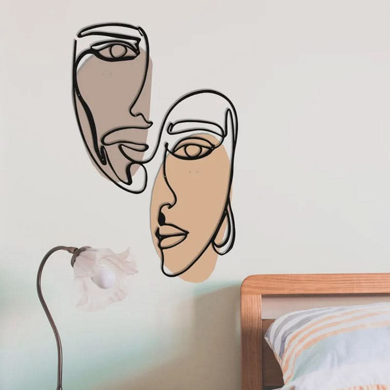 מתלה קיר “סנכרון" ממתכת (3 גדלים לבחירה) צבעוני