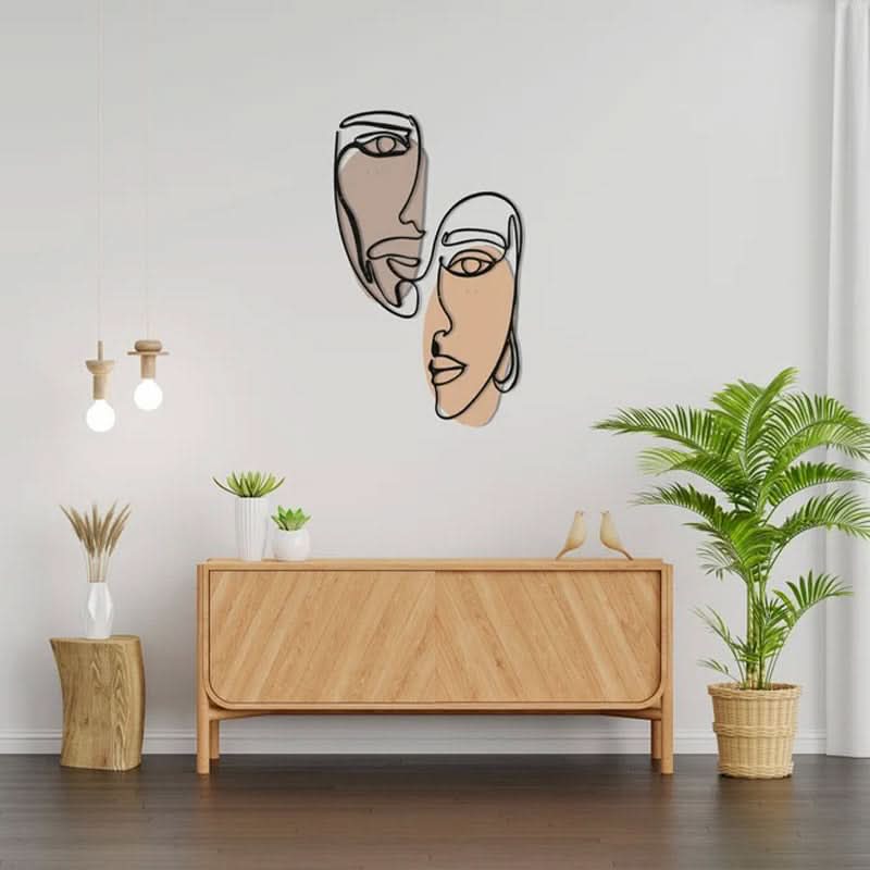 מתלה קיר “סנכרון" ממתכת (3 גדלים לבחירה) צבעוני