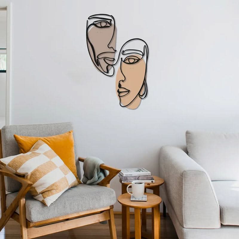 מתלה קיר “סנכרון" ממתכת (3 גדלים לבחירה) צבעוני