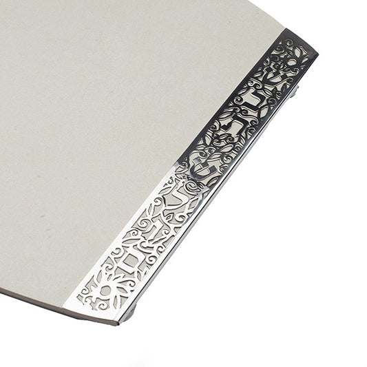 קרש חלה מגזרת "שבת שלום" (2*28*37 ס"מ) פורצלן לבן, האמן יאיר עמנואל