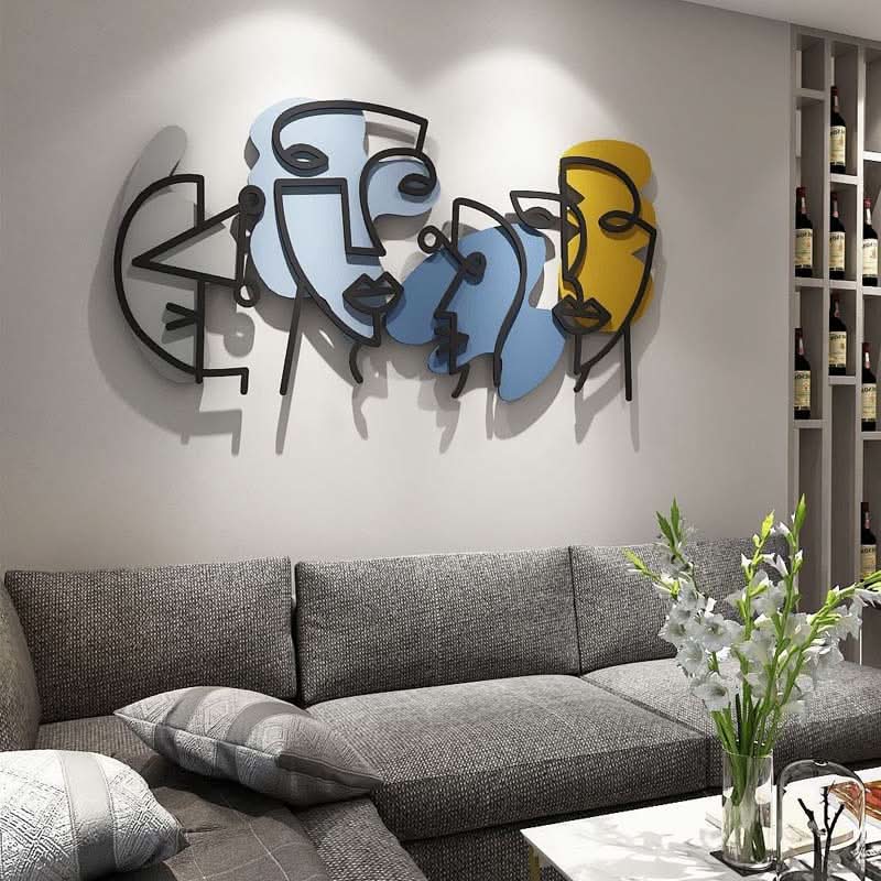 מתלה קיר “מגוון" ממתכת (4 גדלים לבחירה) צבעוני