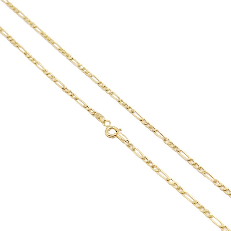 שרשרת "פיגארו" דקה (2.2 מ"מ) מזהב צהוב 14 קראט - 50 ס"מ