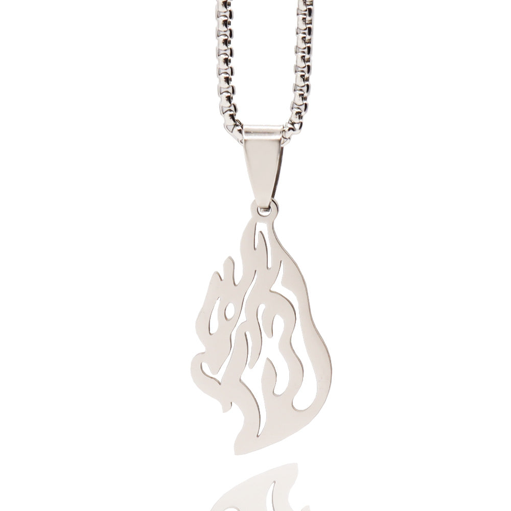 Star of David necklace with "Shema Yisrael" small (1.5 cm) made of stainless steel