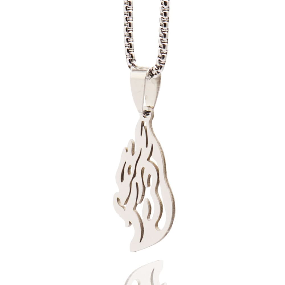 שרשרת "האש שלי" מסטיל (פלדת אל חלד), 2.8 ס"מ