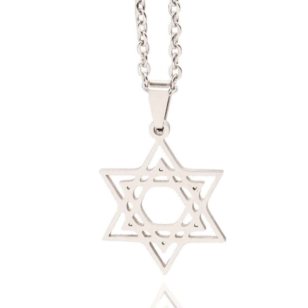 שרשרת מגן דוד (2.2 ס"מ) מסטיל (פלדת אל-חלד)