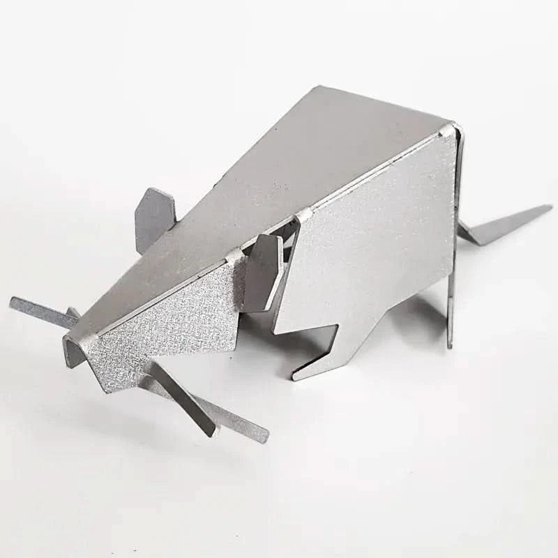 פסלון חולדה אוריגמי מאלומיניום (23.5*6.5*7.6 ס"מ) ע"י האמנית שלי אגרונין