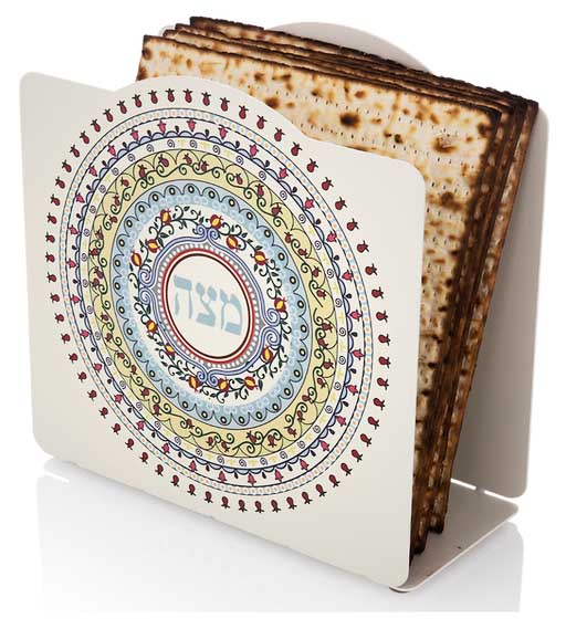 מעמד מצה "מנדלה" מעוצב (19*16 ס"מ) ממתכת - האומנית דורית קליין