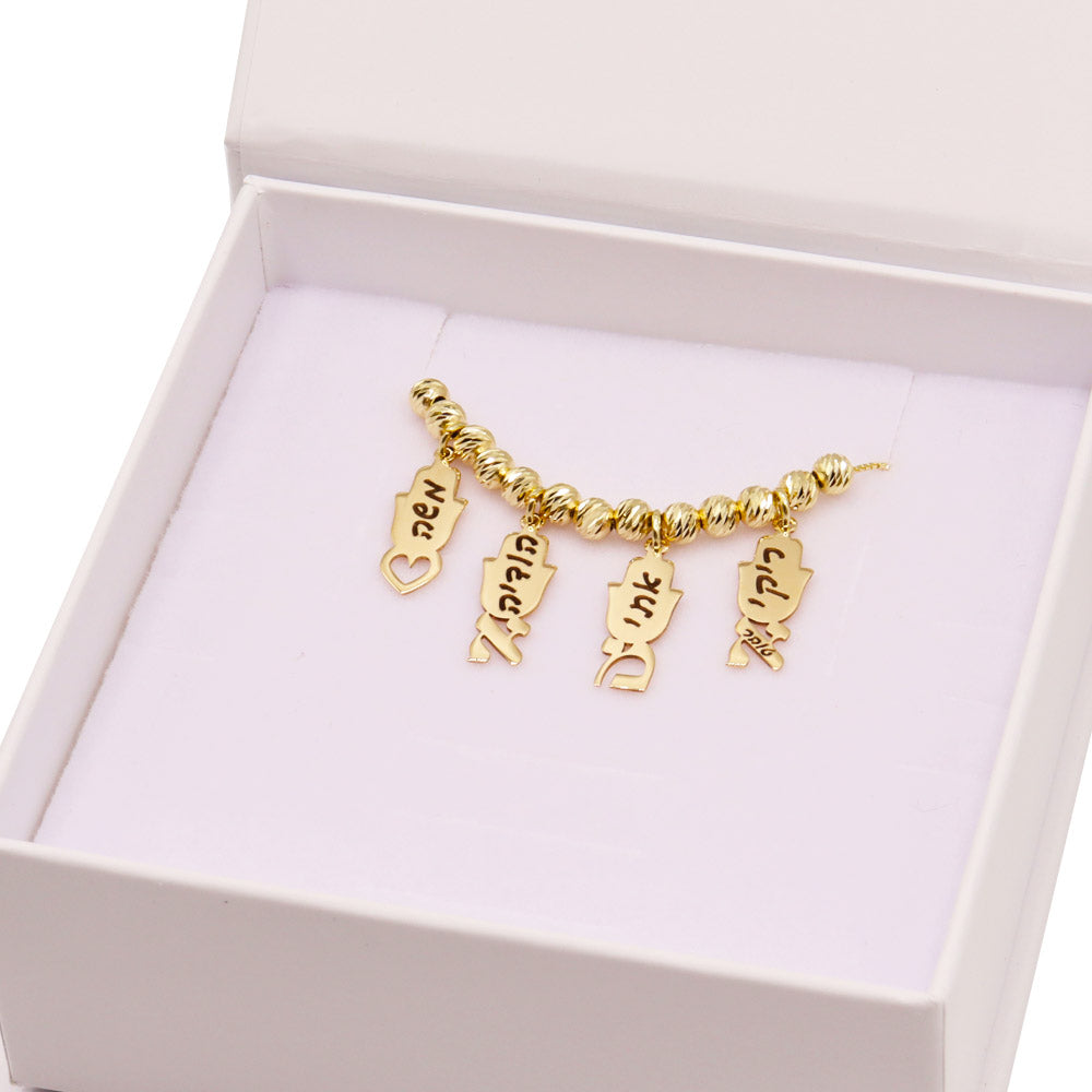 14k yellow gold pendant "small" (2 cm) with high-quality photo engraving