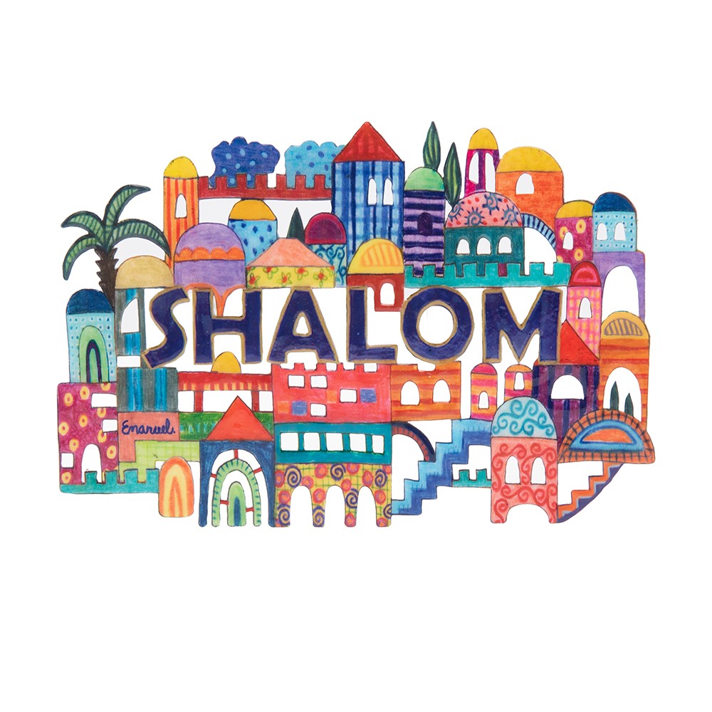 ืืชืื (24.5*17 ืก"ื) ืืืชืืช "SHALOM" ืฆืืขืื ื ืขื ืืจืืฉืืื - ืข"ื ืืืื ืืืืจ ืขืื ืืื