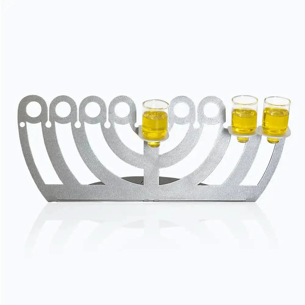 חנוכיית שמן מהודרת (32*8*8 ס"מ) מסטיל, ע"י האמנית שלי אגרונין