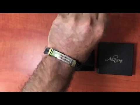 צמיד סטיל "כי מלאכיו יצווה לך לשמרך בכל דרכיך" עם עיטורים סביב לגבר\אישה