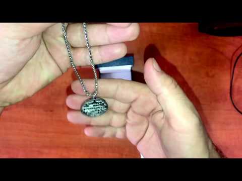 שרשרת "JERUSALEM" כיתוב חלול מסטיל (פלדת אל-חלד) עם חומות ירושלים