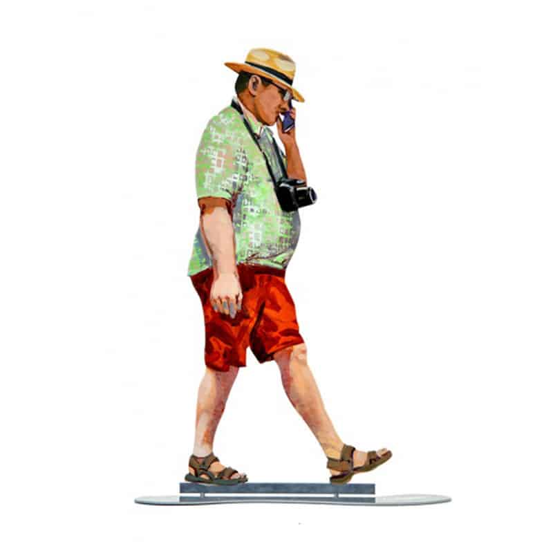 סטנד "ווקי טוקי" (41.5*24.5 ס"מ) הדפס צבעוני על מתכת, מעוצב ומיוצר ע"י האמן דוד גרשטיין