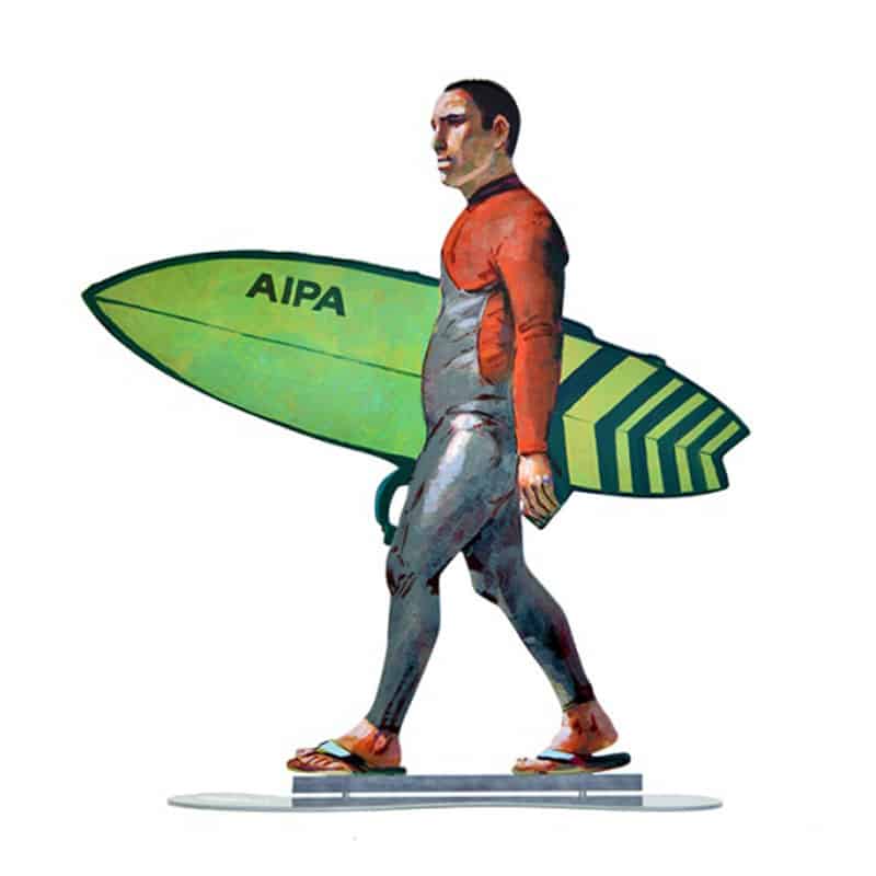 סטנד "גולש בהליכה" (41.5*28.5 ס"מ) הדפס צבעוני על מתכת. מעוצב ומיוצר ע"י האמן דוד גרשטיין. מחיר מבצע אתר מתנות ישראל