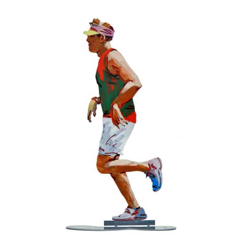 סטנד "רץ להנאתו בפארק" (41.5*27.5 ס"מ) הדפס צבעוני על מתכת. מעוצב ומיוצר ע"י האמן דוד גרשטיין. מחיר מבצע אתר מתנות ישראל