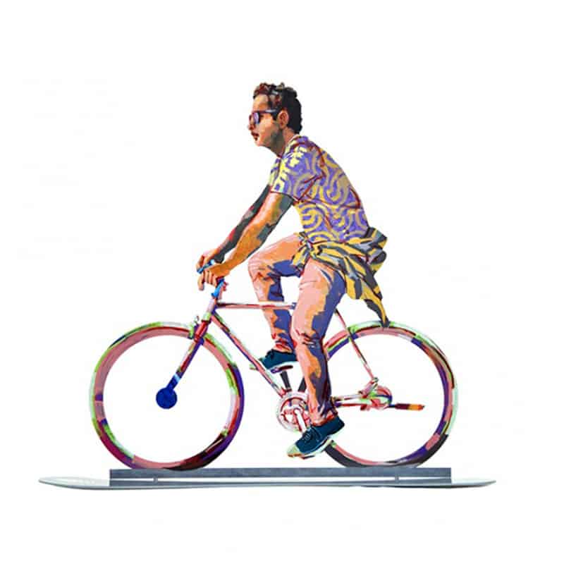 סטנד "רוכב עירוני" (41.5*42 ס"מ) הדפס צבעוני על מתכת. מעוצב ומיוצר ע"י האמן דוד גרשטיין. מחיר מבצע אתר מתנות ישראל