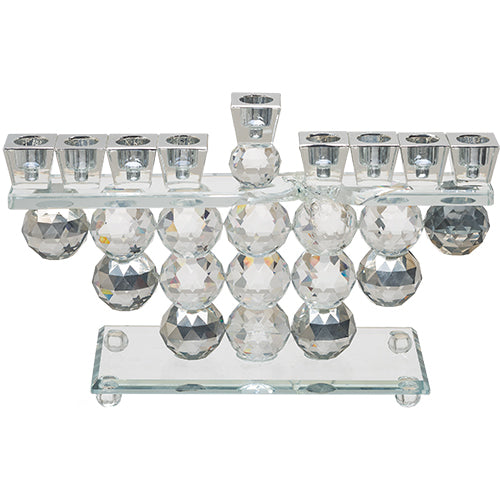 Chanukah (33*19 cm) designed menorah made of high-quality crystal