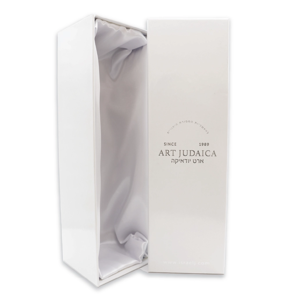 תיק עור "כותל" למגילת אסתר (עבור קלף 39 ס"מ) אותיות בולטות