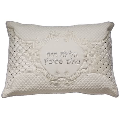 סט פסח יוקרתי דמוי עור 4 חלקים - כיסוי פסח, כיסוי אפיקומן, כרית הסבה, ומגבת