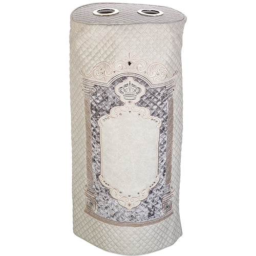 Elegant "Keter" cover (72 cm) for an Ashkenazi Torah scroll made of concrete leather