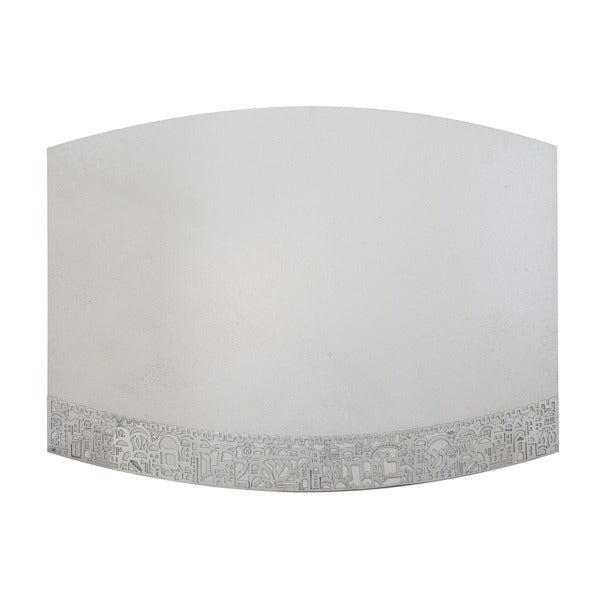 קרש חלה מגזרת "ירושלים" (2*28*37 ס"מ) פורצלן לבן, האמן יאיר עמנואל