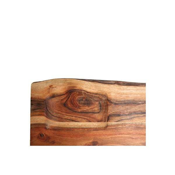 קרש חלה "שבת ויום טוב" (5*30*40 ס"מ) עץ טבעי + שקע למלח, האמן יאיר עמנואל