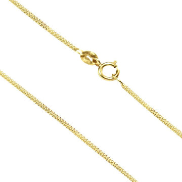 "Spiga" necklace in 14k yellow gold, thickness 0.65 mm, length 65 cm