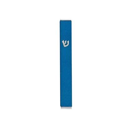 Rectangular aluminum mezuzah with a classic turquoise finish (9*1*1 cm). Peel 8 cm. By Jerusalem artist Yair Emanuel