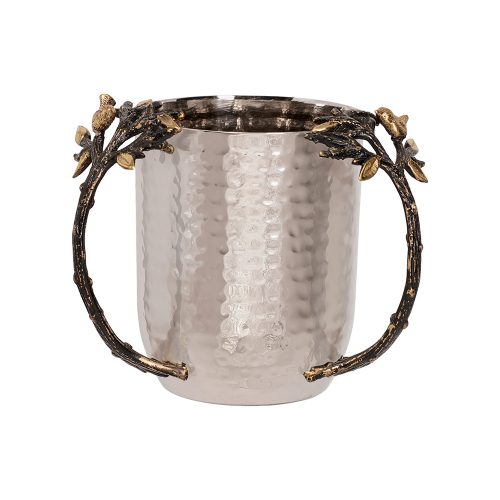 נטלת "עץ החיים" (10*12 ס"מ) ממתכת מרוקעת בגימור מט, האמן יאיר עמנואל