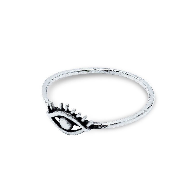 Thin and delicate 925 silver "Eye" ring