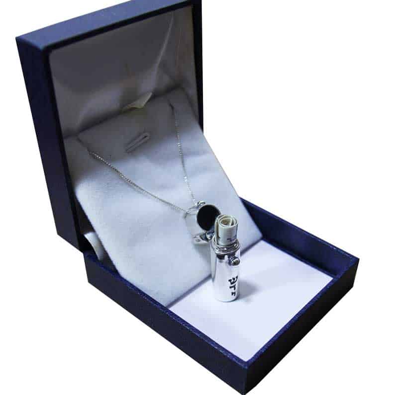 "Shedi" Mezuzah Necklace, 925 Silver, Large (3.5*1 cm), Opens with / Without Card