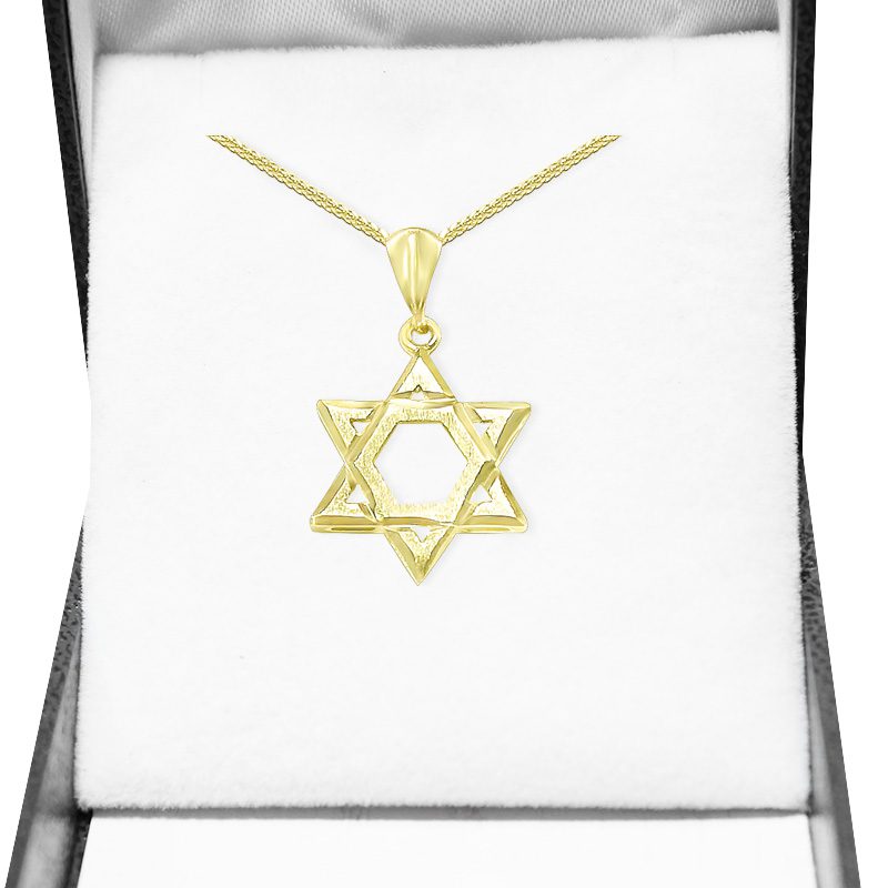 "Star of David" pendant (2*1.7 cm) classic 14k yellow gold