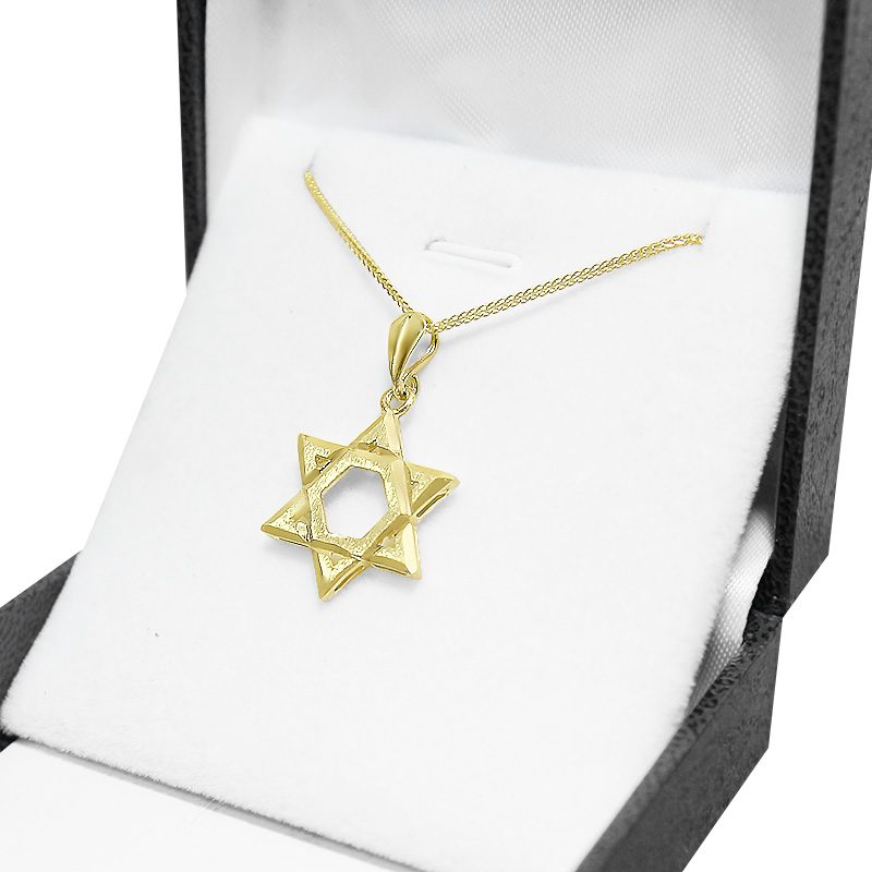 "Star of David" pendant (2*1.7 cm) classic 14k yellow gold