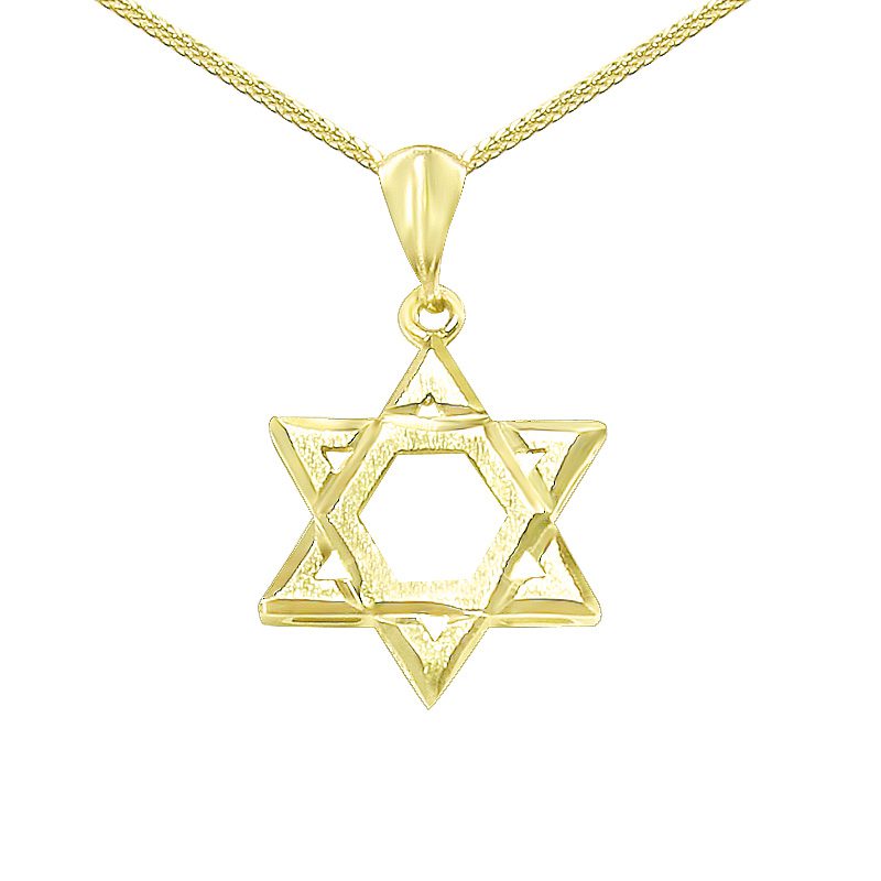 "Star of David" pendant (2*1.7 cm) classic 14k yellow gold