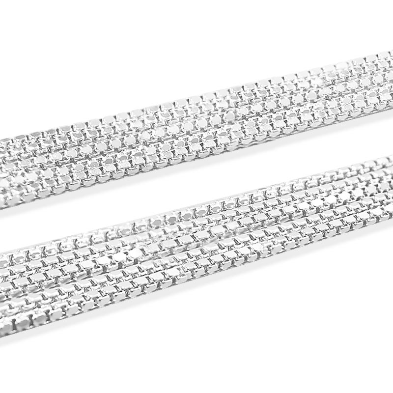 Thick "box" chain made of steel (stainless steel) - 60 cm