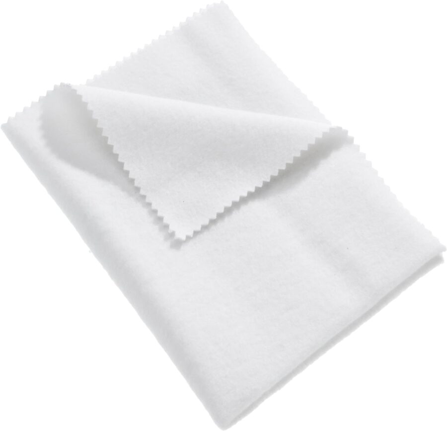 White cloth (25*20 cm) for cleaning 925 silver jewelry for multiple use