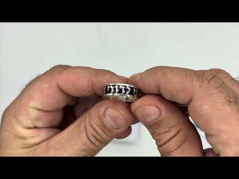 טבעת מכסף 925 "אני לדודי ודודי לי"