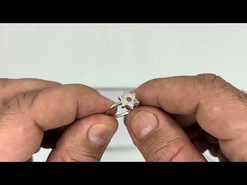 SA1328 - Women’s “Star of David” ring, 925 sterling silver, set with crystals